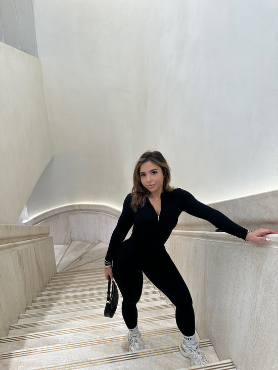 Black Long sleeve Jumpsuit