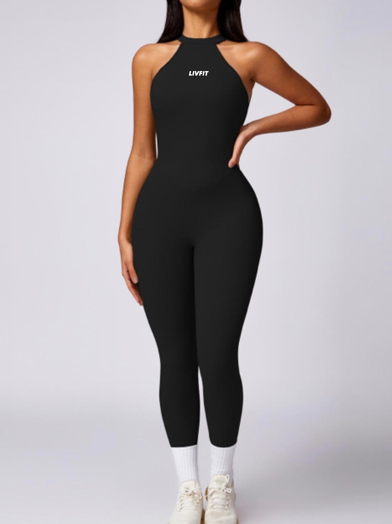 Skin tight Open back jumpsuit