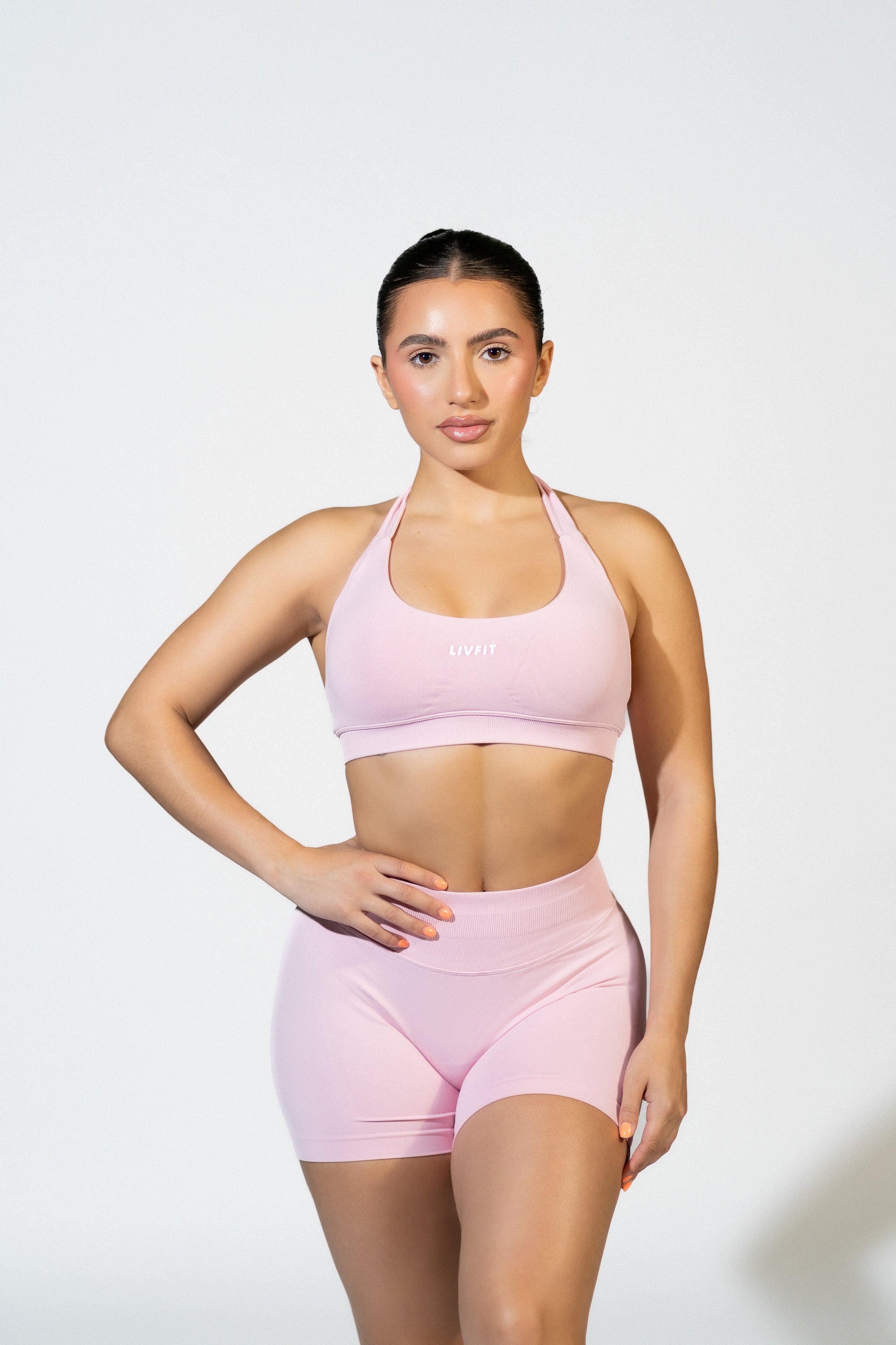 Baby Pink Halter Top