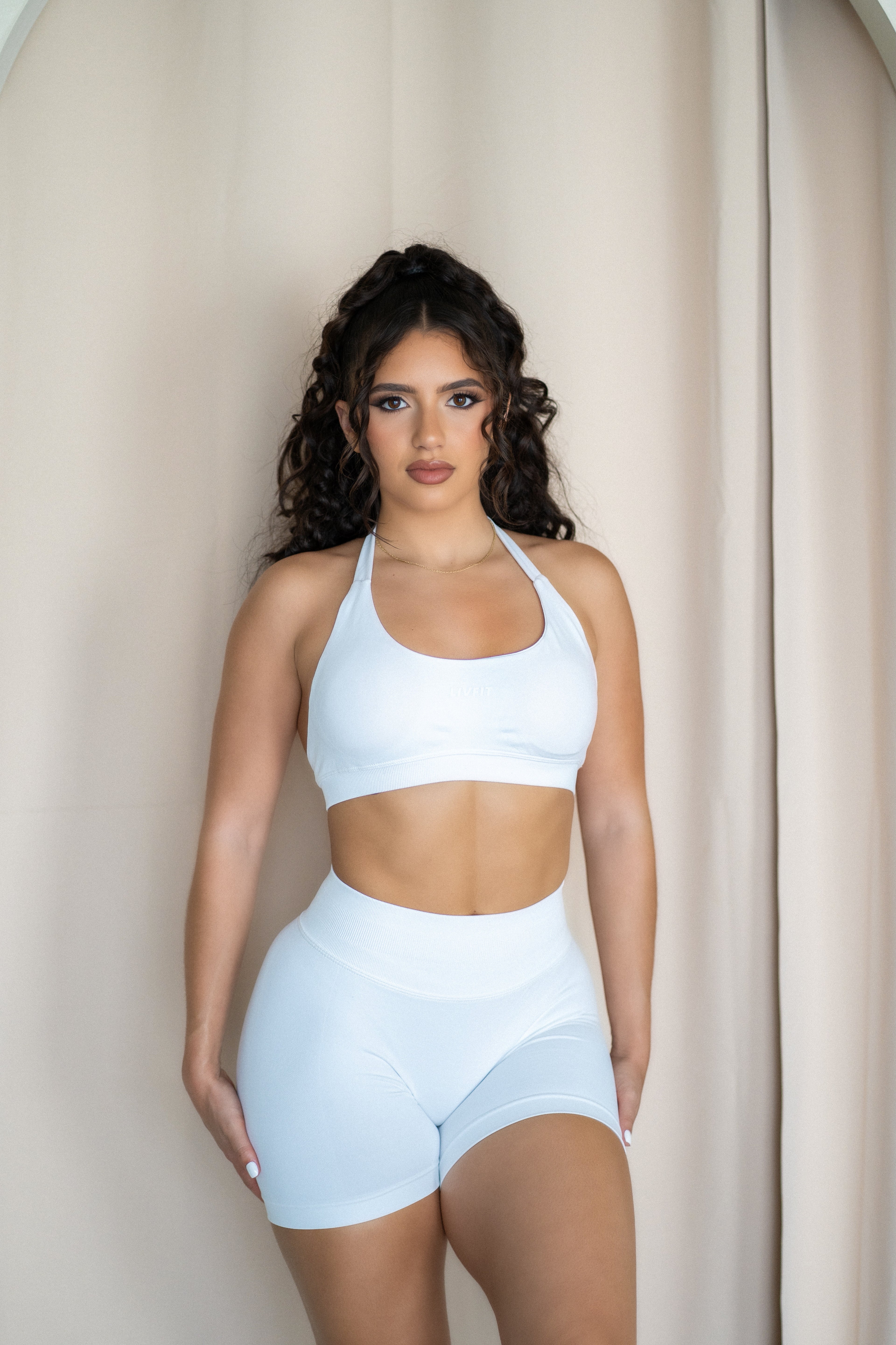 Cloud white sculpt shorts