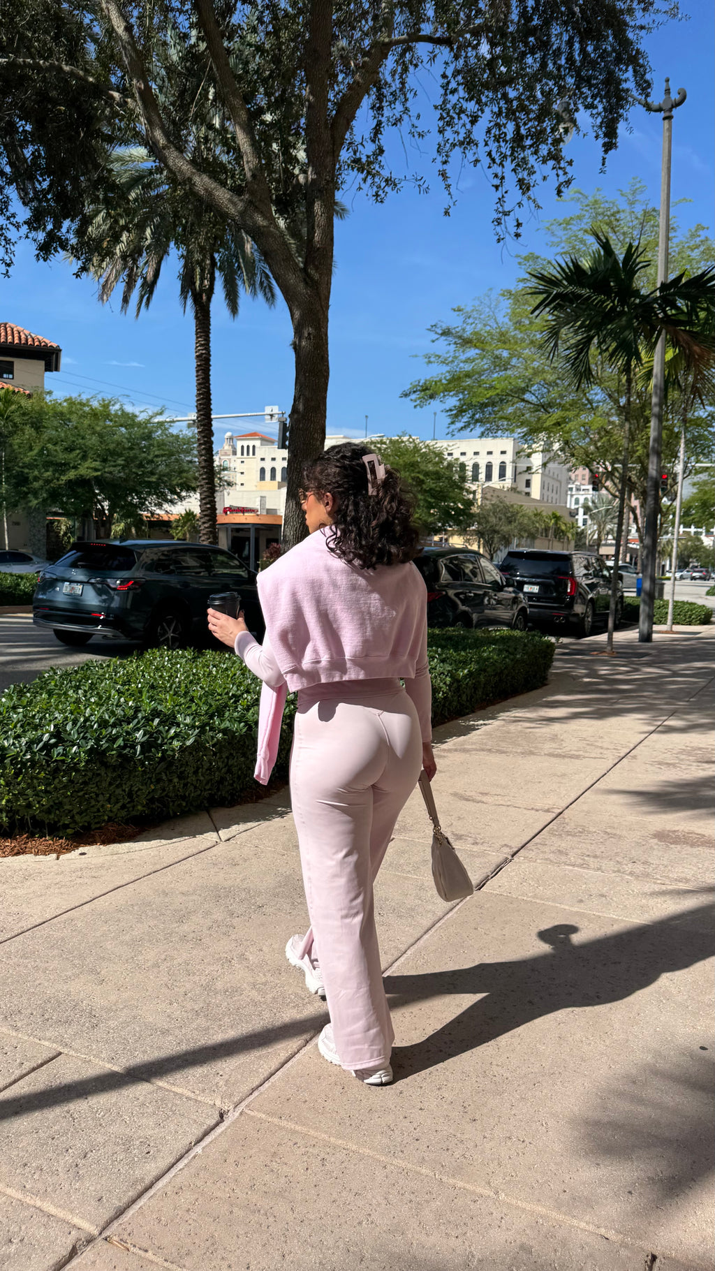 Baby Pink Straight Leg Pants