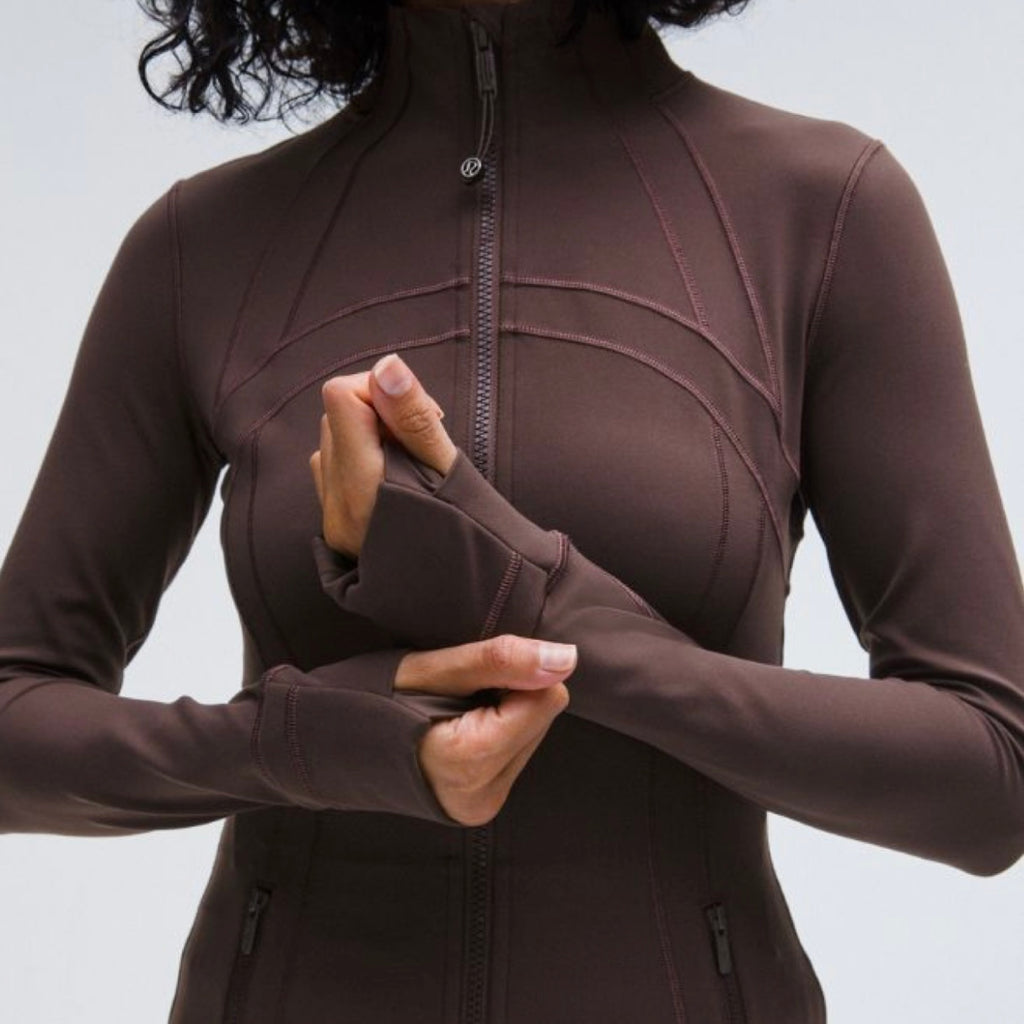 Espresso zip up jacket