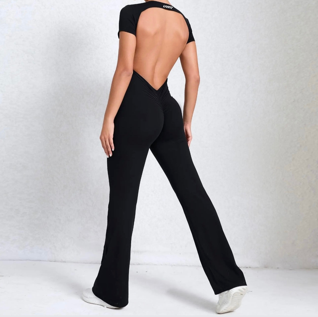 Open back Flare Jumpsuit