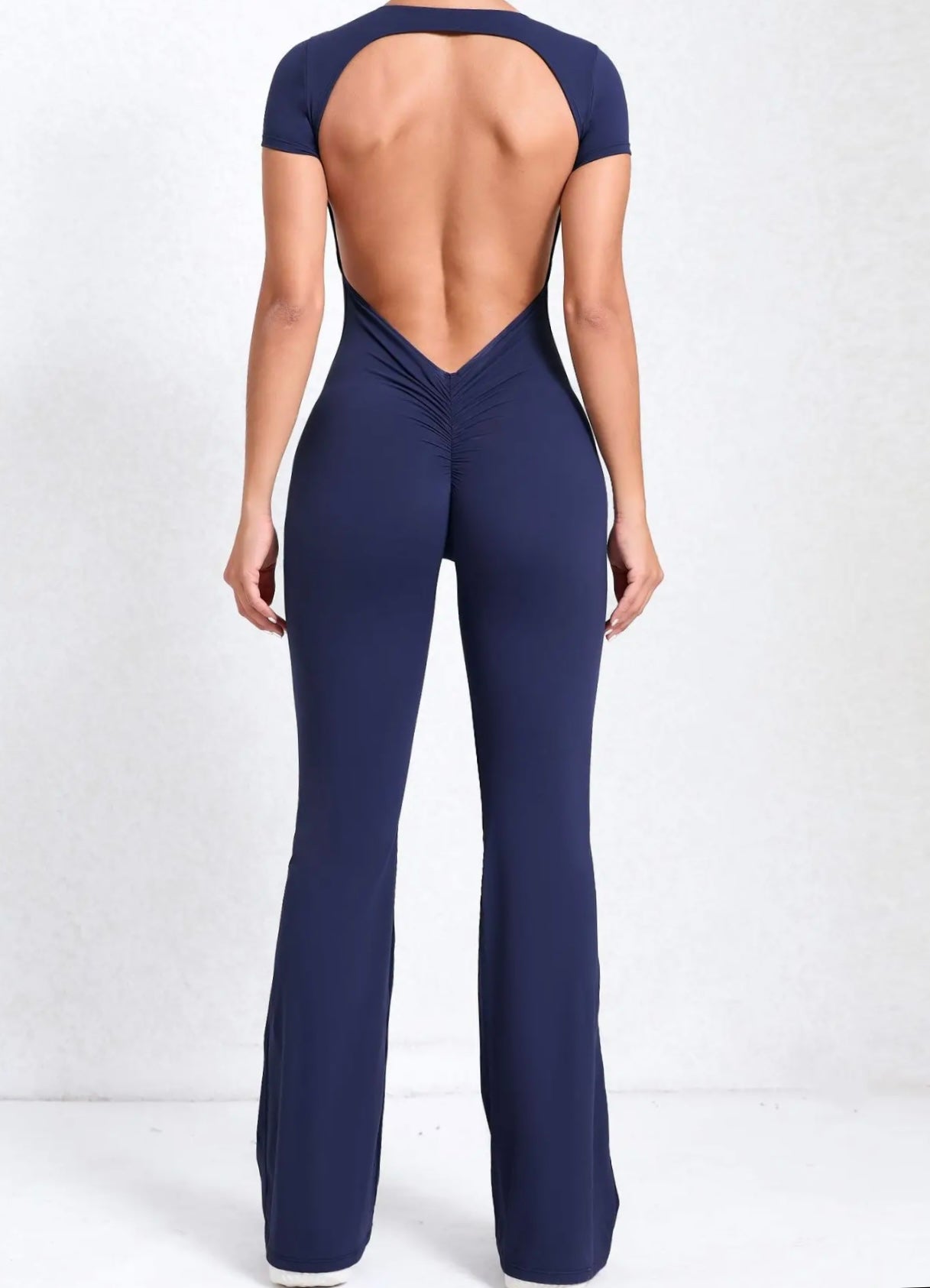 Open back Flare Jumpsuit