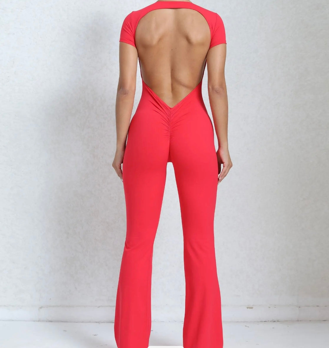 Open back Flare Jumpsuit