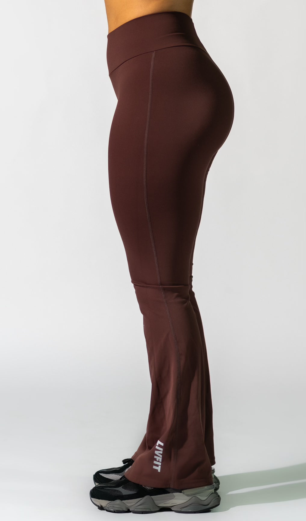 Brown Scrunch-Butt Yoga Pants