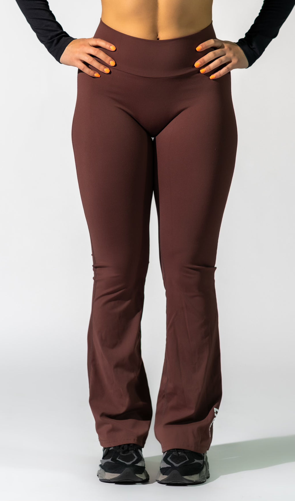 Brown Scrunch-Butt Yoga Pants