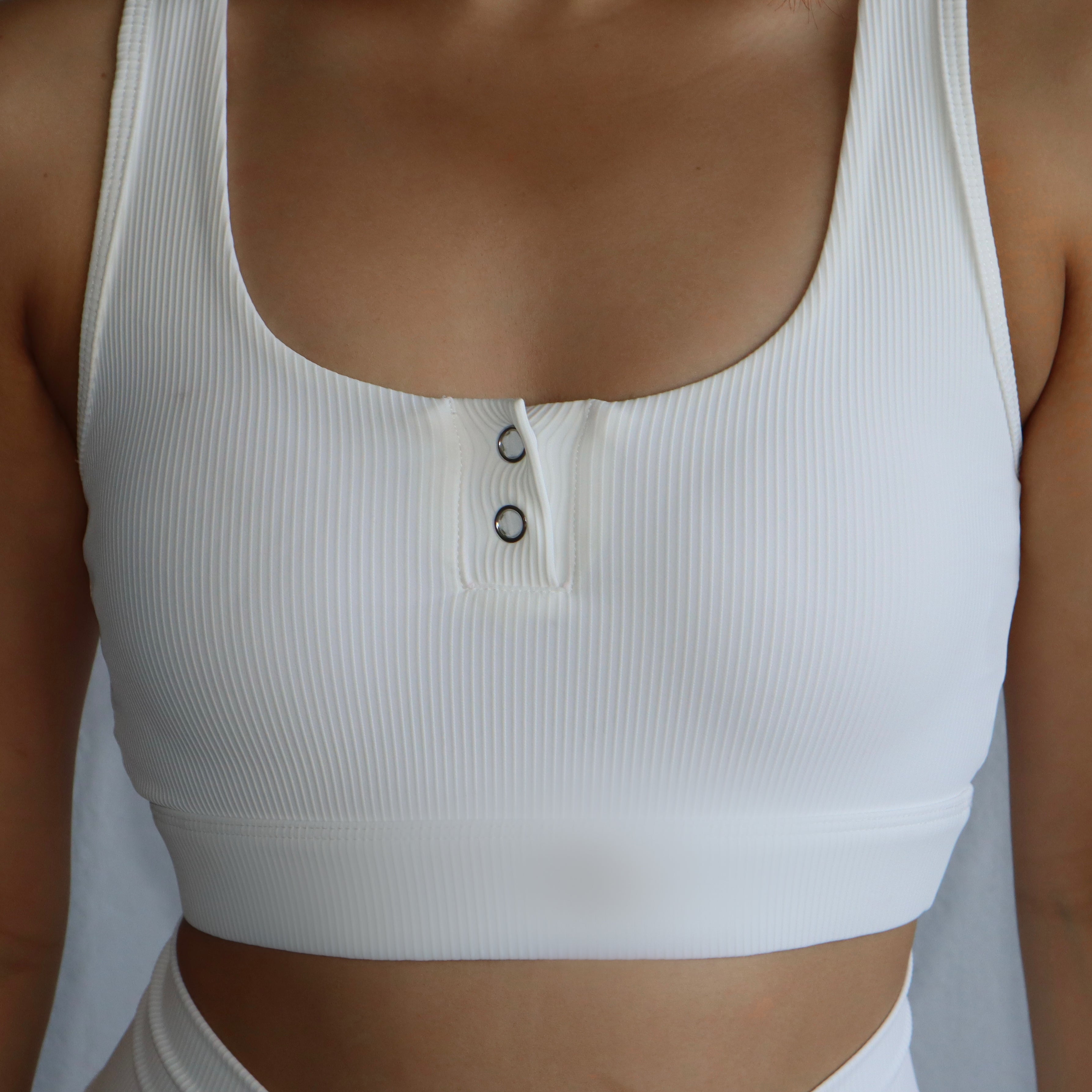 White ribbed tank